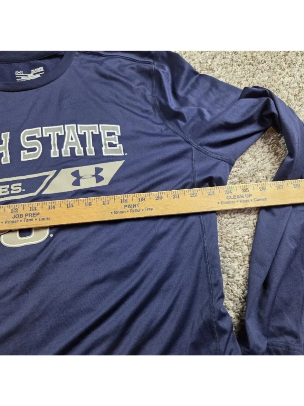 Under Armour Utah State Aggies T-Shirt Mens XL Blue Long Sleeve Graphic